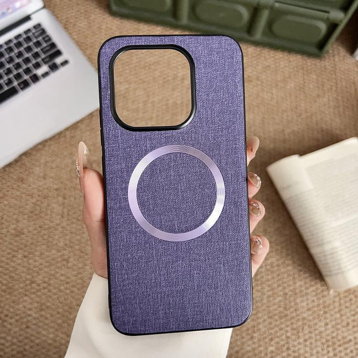 Funda magnética para teléfono CD MagSafe con textura de tela, For Xiaomi 17T Pro, For Redmi Turbo 5 Max / Poco X8 Pro Max 5G, For Xiaomi 17 Pro Max, For Xiaomi 15T Pro, For Xiaomi 15T