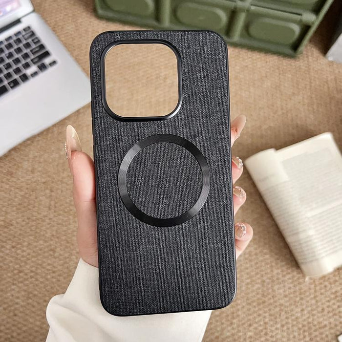 Funda magnética para teléfono CD MagSafe con textura de tela, For Xiaomi 17T Pro, For Redmi Turbo 5 Max / Poco X8 Pro Max 5G, For Xiaomi 17 Pro Max, For Xiaomi 15T Pro, For Xiaomi 15T