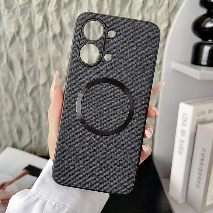 Funda magnética para teléfono CD MagSafe con textura de tela, For Xiaomi 17T Pro, For Redmi Turbo 5 Max / Poco X8 Pro Max 5G, For Xiaomi 17 Pro Max, For Xiaomi 15T Pro, For Xiaomi 15T