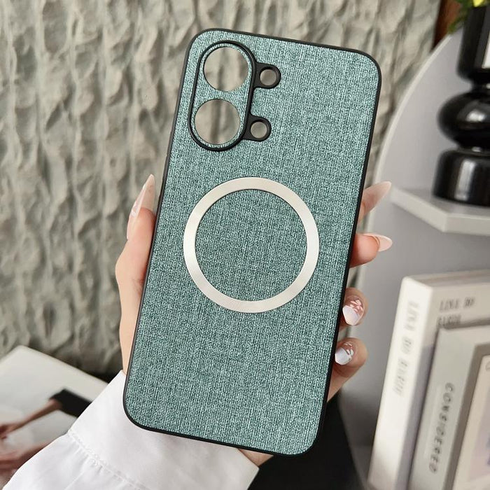 Funda magnética para teléfono CD MagSafe con textura de tela, For Xiaomi 17T Pro, For Redmi Turbo 5 Max / Poco X8 Pro Max 5G, For Xiaomi 17 Pro Max, For Xiaomi 15T Pro, For Xiaomi 15T