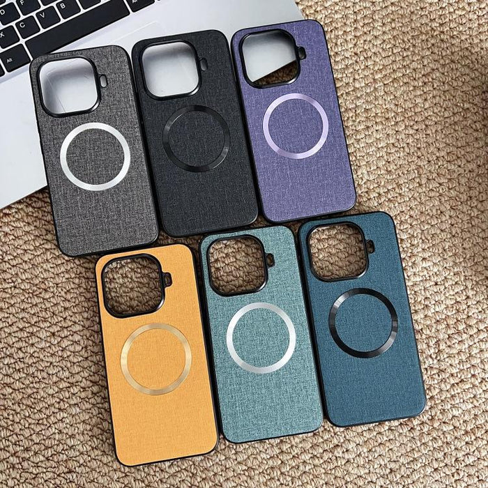 Funda magnética para teléfono CD MagSafe con textura de tela, For Xiaomi 17T Pro, For Redmi Turbo 5 Max / Poco X8 Pro Max 5G, For Xiaomi 17 Pro Max, For Xiaomi 15T Pro, For Xiaomi 15T