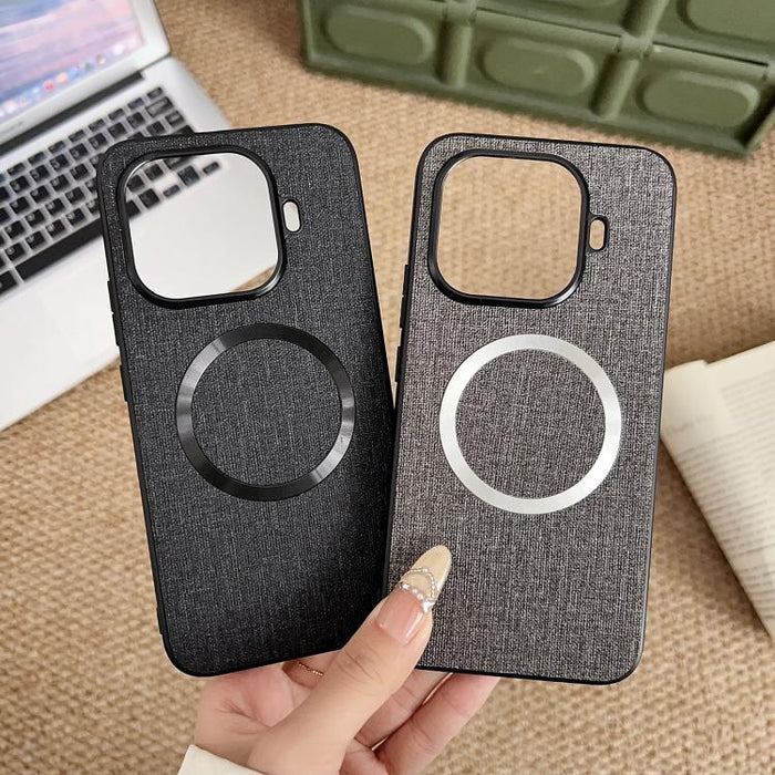Funda magnética para teléfono CD MagSafe con textura de tela, For Xiaomi 17T Pro, For Redmi Turbo 5 Max / Poco X8 Pro Max 5G, For Xiaomi 17 Pro Max, For Xiaomi 15T Pro, For Xiaomi 15T