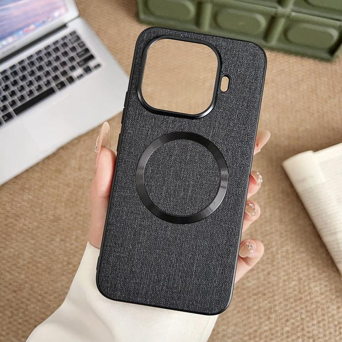 Funda magnética para teléfono CD MagSafe con textura de tela, For Xiaomi 17T Pro, For Redmi Turbo 5 Max / Poco X8 Pro Max 5G, For Xiaomi 17 Pro Max, For Xiaomi 15T Pro, For Xiaomi 15T