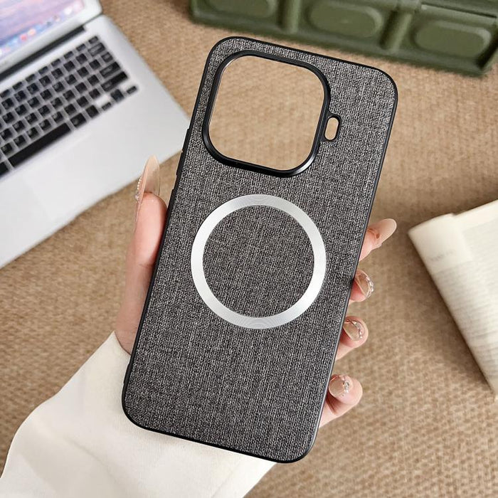 Funda magnética para teléfono CD MagSafe con textura de tela, For Xiaomi 17T Pro, For Redmi Turbo 5 Max / Poco X8 Pro Max 5G, For Xiaomi 17 Pro Max, For Xiaomi 15T Pro, For Xiaomi 15T