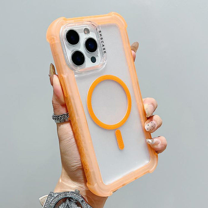 Transparent Matte TPU Hybrid PC 3-in-1 MagSafe Phone Case, For iPhone 13 Pro Max, For iPhone 13 Pro, For iPhone 13, For iPhone 12 Pro Max