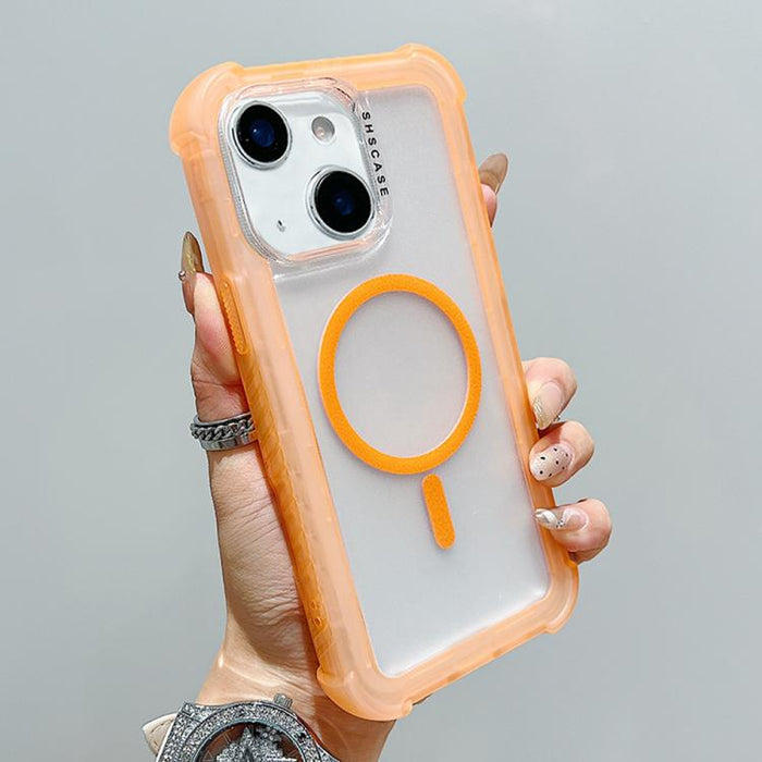 Transparent Matte TPU Hybrid PC 3-in-1 MagSafe Phone Case, For iPhone 13 Pro Max, For iPhone 13 Pro, For iPhone 13, For iPhone 12 Pro Max