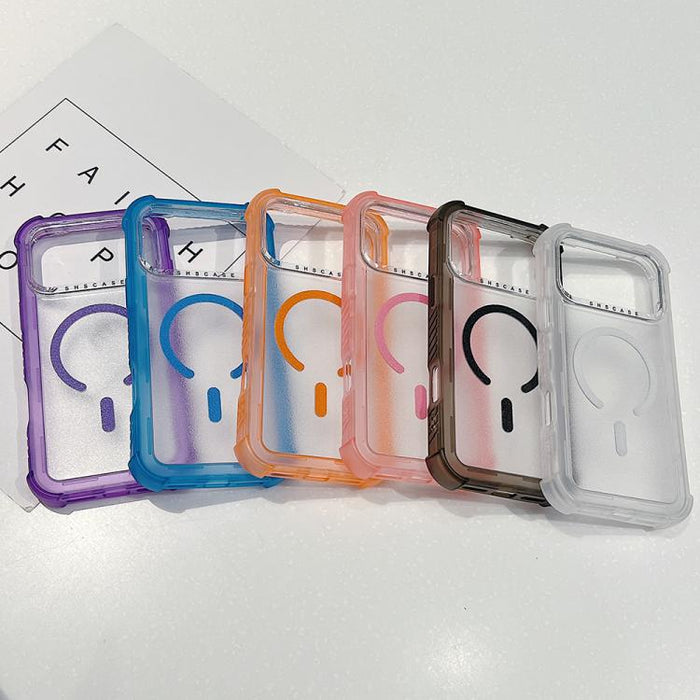 Transparent Matte TPU Hybrid PC 3-in-1 MagSafe Phone Case, For iPhone 13 Pro Max, For iPhone 13 Pro, For iPhone 13, For iPhone 12 Pro Max