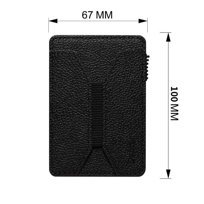 Denior V24 Litchi Texture MagSafe Wallet PU Leather Card Holder Bag, V24