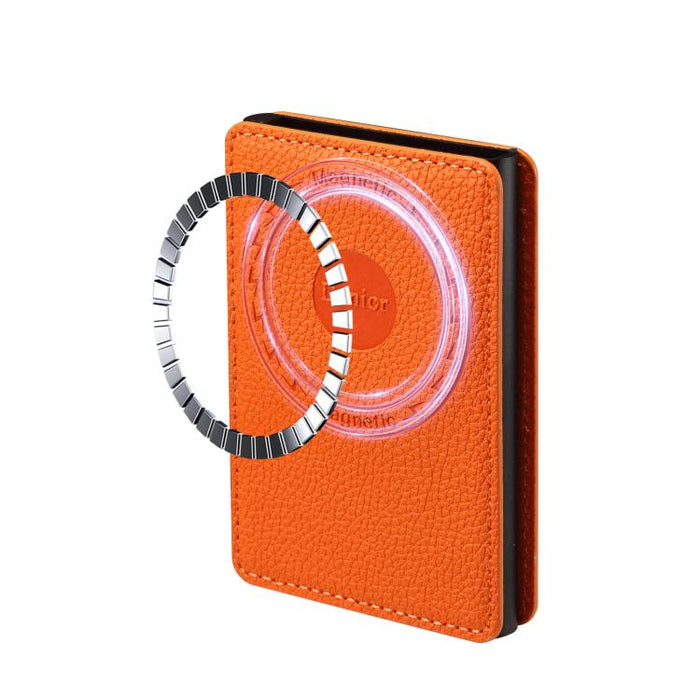 Denior V24 Litchi Texture MagSafe Wallet PU Leather Card Holder Bag, V24
