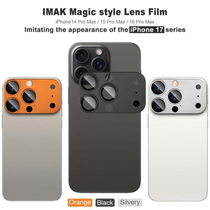 imak Magic Style Lens Film, Imitating the Appearance of the iP17 Pro Max, For iPhone 15 Pro Max/16 Pro Max