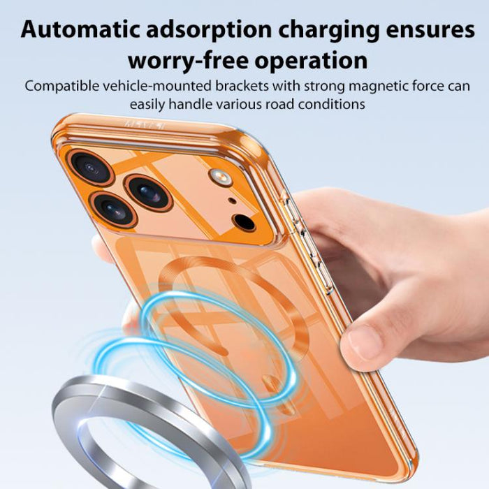 GKK Phantom CD Pattern Magnetic MagSafe Transparent Phone Case, For iPhone 17 Pro Max, For iPhone 17 Pro