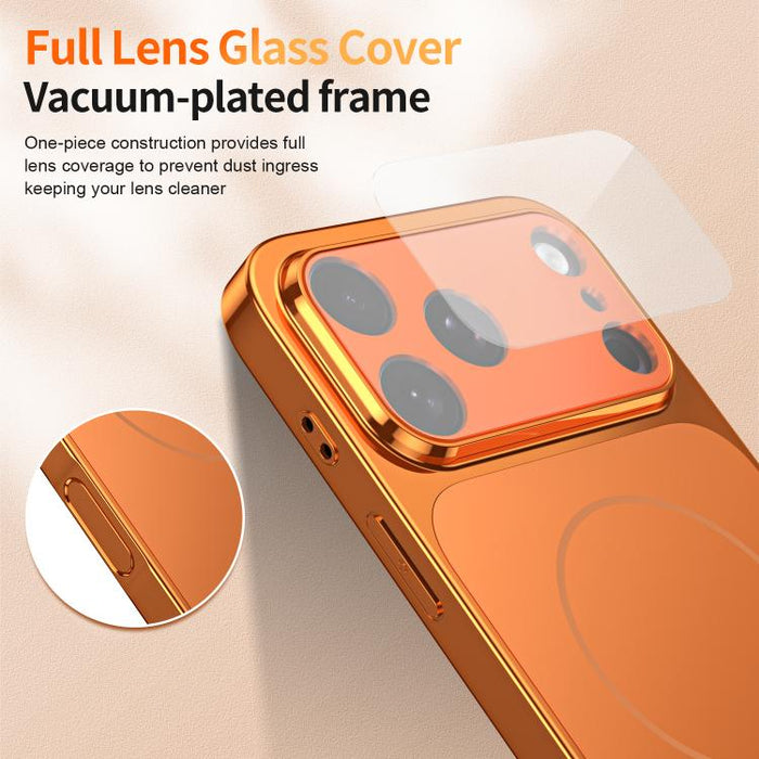 Corning Glass Plating Large Window MagSafe Phone Case, For iPhone 11 Pro Max, For iPhone 11