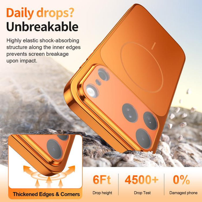 Corning Glass Plating Large Window MagSafe Phone Case, For iPhone 11 Pro Max, For iPhone 11
