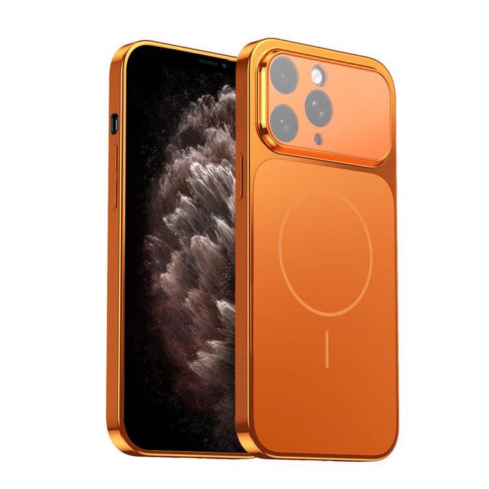 Corning Glass Plating Large Window MagSafe Phone Case, For iPhone 11 Pro Max, For iPhone 11
