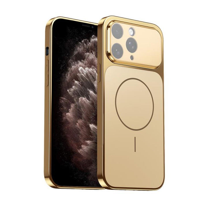 Corning Glass Plating Large Window MagSafe Phone Case, For iPhone 11 Pro Max, For iPhone 11