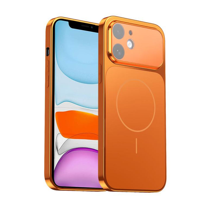 Corning Glass Plating Large Window MagSafe Phone Case, For iPhone 11 Pro Max, For iPhone 11