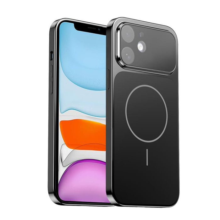Corning Glass Plating Large Window MagSafe Phone Case, For iPhone 11 Pro Max, For iPhone 11