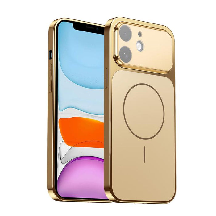 Corning Glass Plating Large Window MagSafe Phone Case, For iPhone 11 Pro Max, For iPhone 11