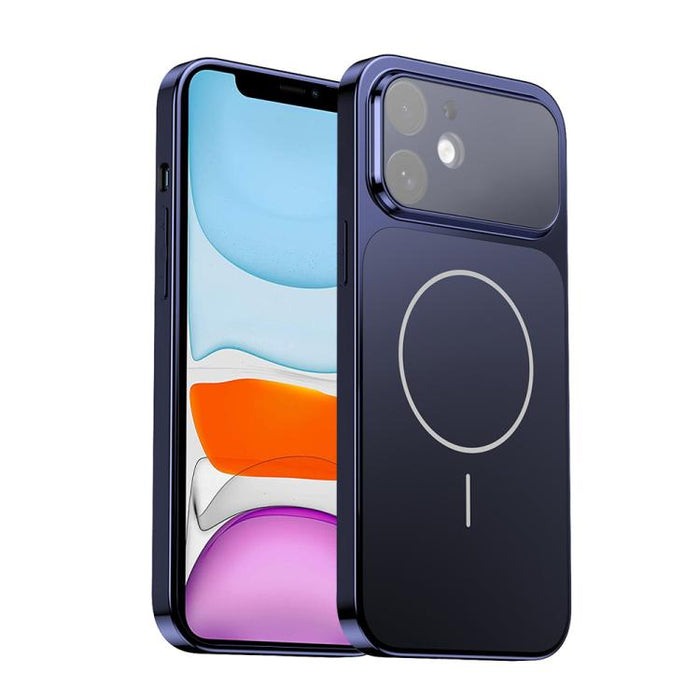 Corning Glass Plating Large Window MagSafe Phone Case, For iPhone 11 Pro Max, For iPhone 11