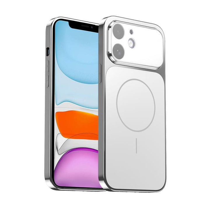 Corning Glass Plating Large Window MagSafe Phone Case, For iPhone 11 Pro Max, For iPhone 11