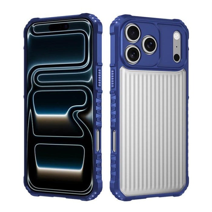 War Shadow Stripe Series Airbag Frosted Shockproof Phone Case, For iPhone 17 Pro Max, For iPhone 17 Pro