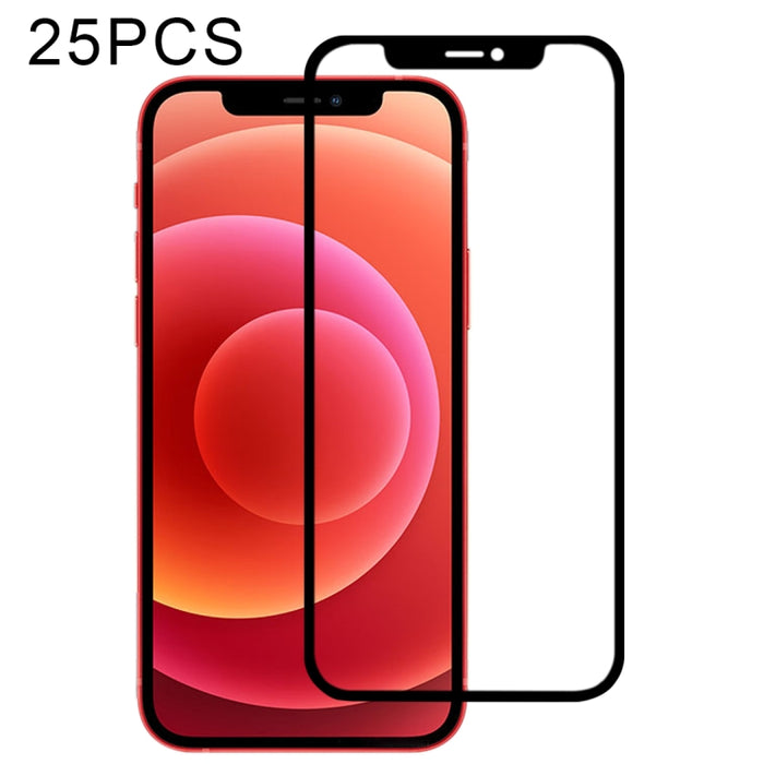 Película de vidrio templado de pantalla completa con pegamento completo de 25 piezas, For iPhone 12 mini (25 PCS), For iPhone 12 / 12 Pro (25 PCS), For iPhone 12 Pro Max (25 PCS)
