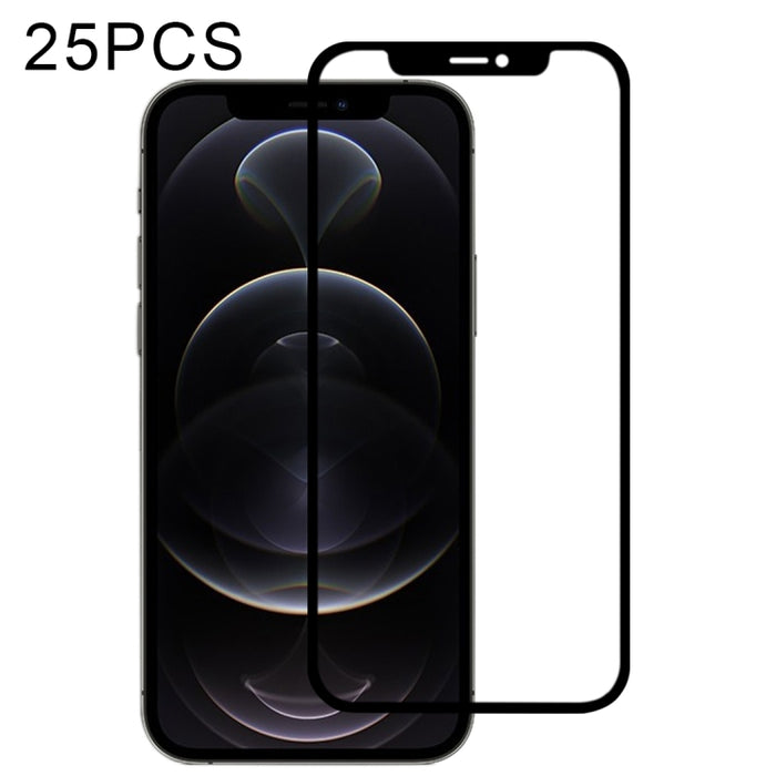 Película de vidrio templado de pantalla completa con pegamento completo de 25 piezas, For iPhone 12 mini (25 PCS), For iPhone 12 / 12 Pro (25 PCS), For iPhone 12 Pro Max (25 PCS)