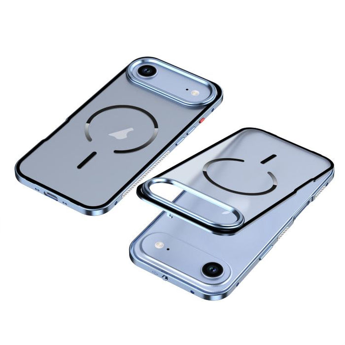 Single-sided Snap Buckle Metal Frame Frosted MagSafe Phone Case, For iPhone Air
