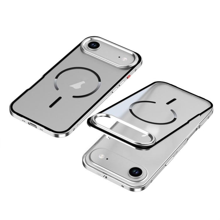 Single-sided Snap Buckle Metal Frame Frosted MagSafe Phone Case, For iPhone Air