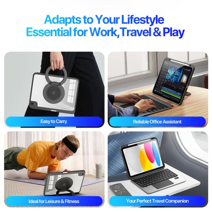 DUX DUCIS VK Series Multi-Functional Detachable Wireless Keyboard & Tablet Case, For iPad 2025 / 2022, For iPad Air 11 2024 / 2025 / Air 4 / 5, For iPad Pro 11 2024, For iPad Pro 11 2020 / 2021 / 2022
