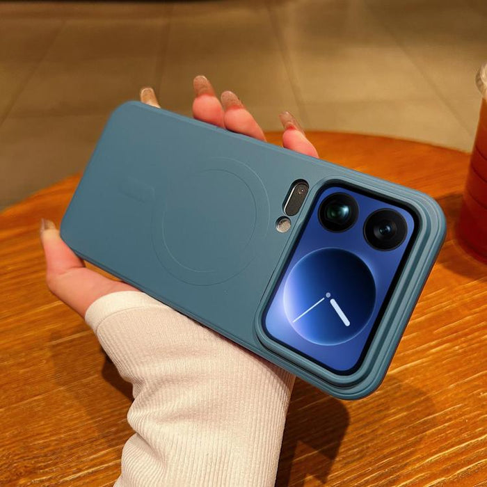 Funda magnética para teléfono MagSafe de silicona líquida de color sólido, For Xiaomi 17 Pro Max, For Xiaomi 17 Pro, For Xiaomi 17