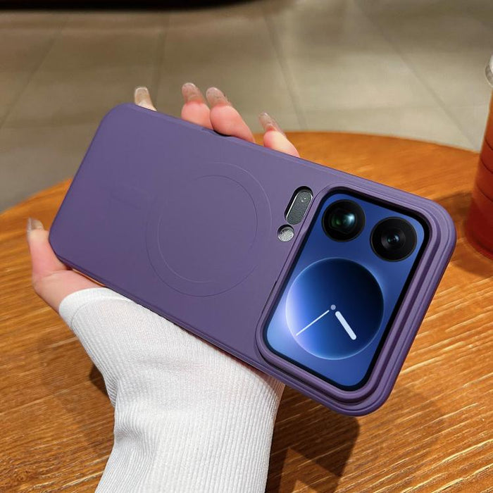 Funda magnética para teléfono MagSafe de silicona líquida de color sólido, For Xiaomi 17 Pro Max, For Xiaomi 17 Pro, For Xiaomi 17
