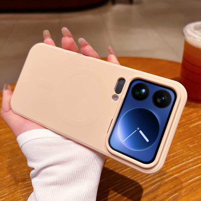 Funda magnética para teléfono MagSafe de silicona líquida de color sólido, For Xiaomi 17 Pro Max, For Xiaomi 17 Pro, For Xiaomi 17