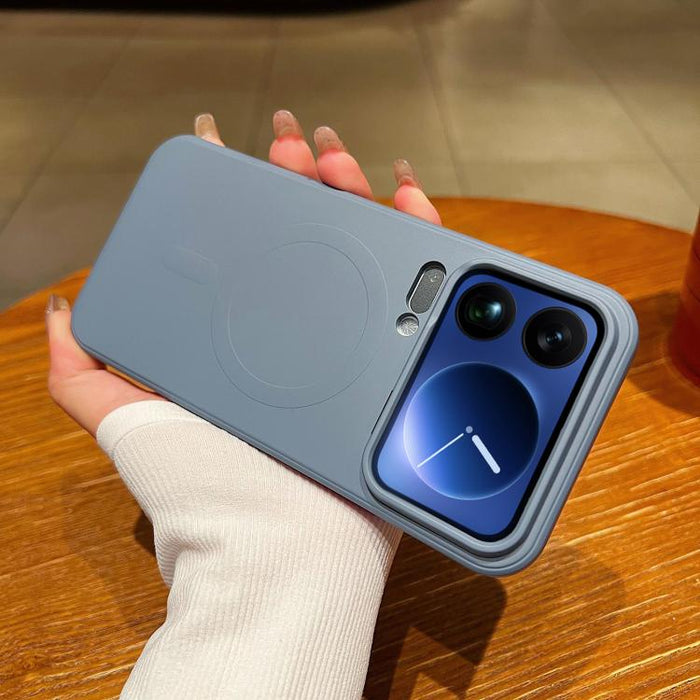 Funda magnética para teléfono MagSafe de silicona líquida de color sólido, For Xiaomi 17 Pro Max, For Xiaomi 17 Pro, For Xiaomi 17