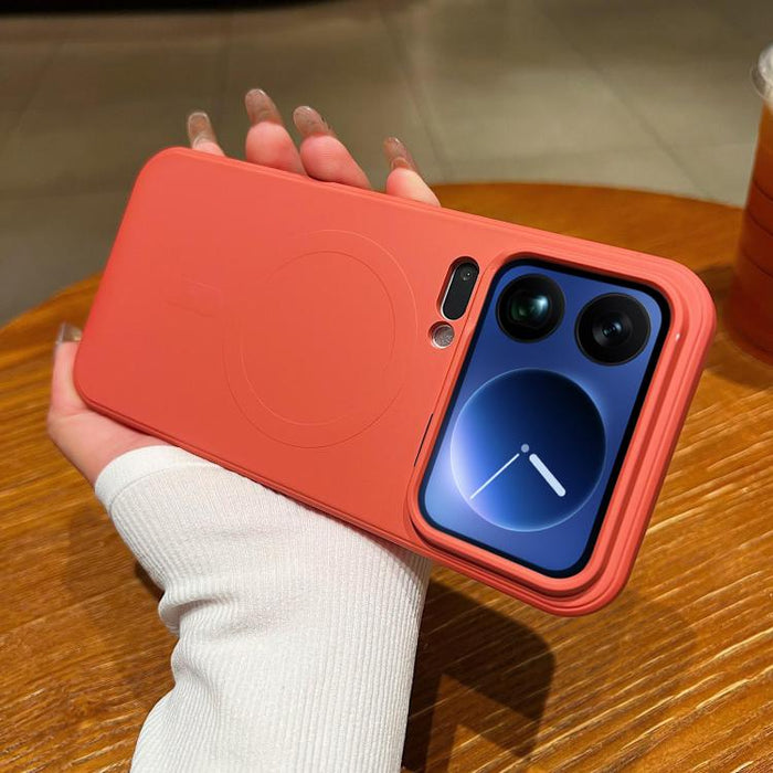Funda magnética para teléfono MagSafe de silicona líquida de color sólido, For Xiaomi 17 Pro Max, For Xiaomi 17 Pro, For Xiaomi 17