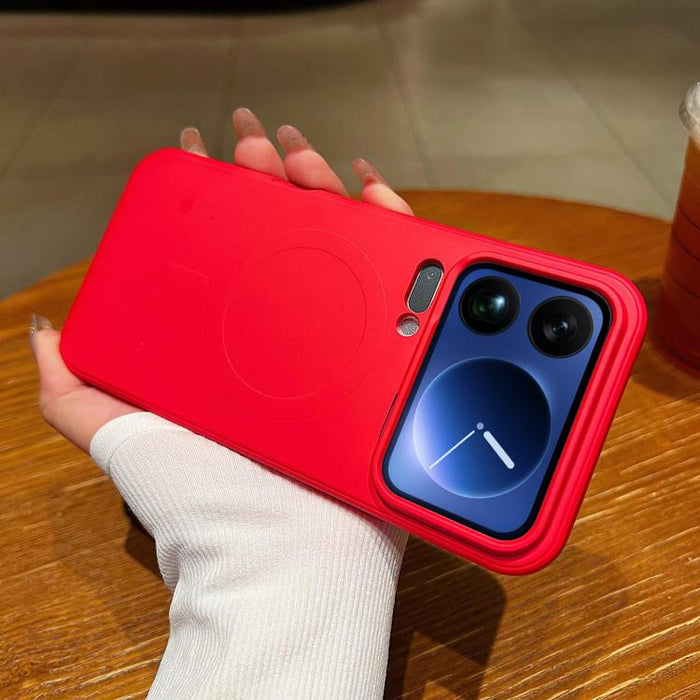 Funda magnética para teléfono MagSafe de silicona líquida de color sólido, For Xiaomi 17 Pro Max, For Xiaomi 17 Pro, For Xiaomi 17