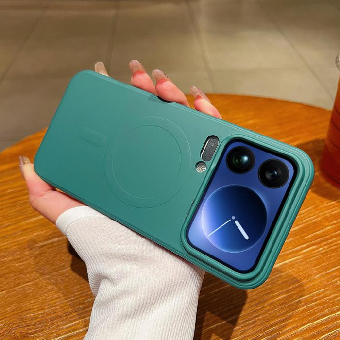 Funda magnética para teléfono MagSafe de silicona líquida de color sólido, For Xiaomi 17 Pro Max, For Xiaomi 17 Pro, For Xiaomi 17