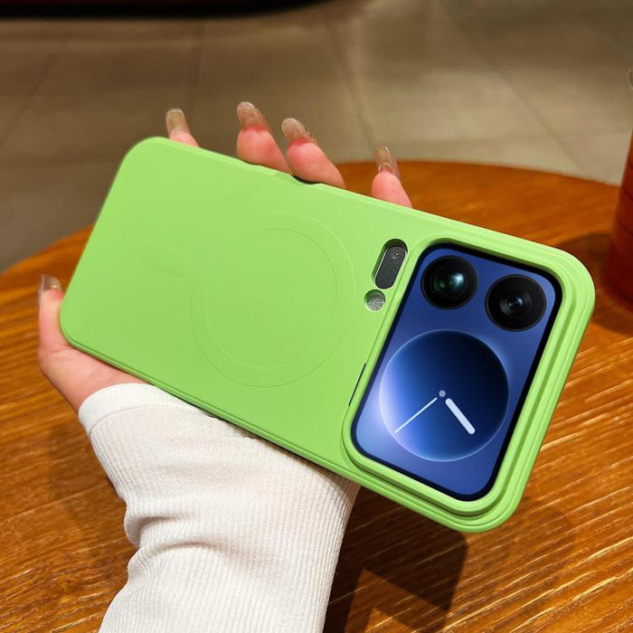 Funda magnética para teléfono MagSafe de silicona líquida de color sólido, For Xiaomi 17 Pro Max, For Xiaomi 17 Pro, For Xiaomi 17