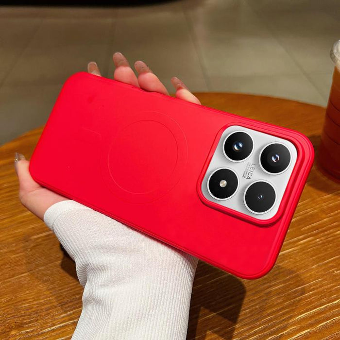 Funda magnética para teléfono MagSafe de silicona líquida de color sólido, For Xiaomi 17 Pro Max, For Xiaomi 17 Pro, For Xiaomi 17