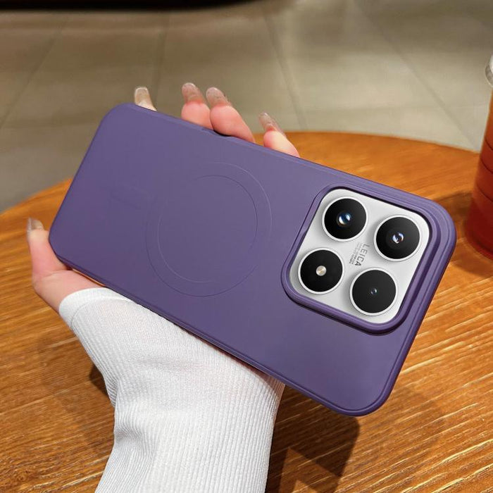Funda magnética para teléfono MagSafe de silicona líquida de color sólido, For Xiaomi 17 Pro Max, For Xiaomi 17 Pro, For Xiaomi 17
