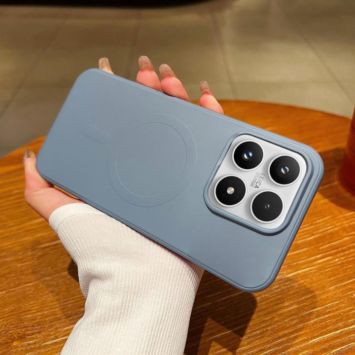 Funda magnética para teléfono MagSafe de silicona líquida de color sólido, For Xiaomi 17 Pro Max, For Xiaomi 17 Pro, For Xiaomi 17