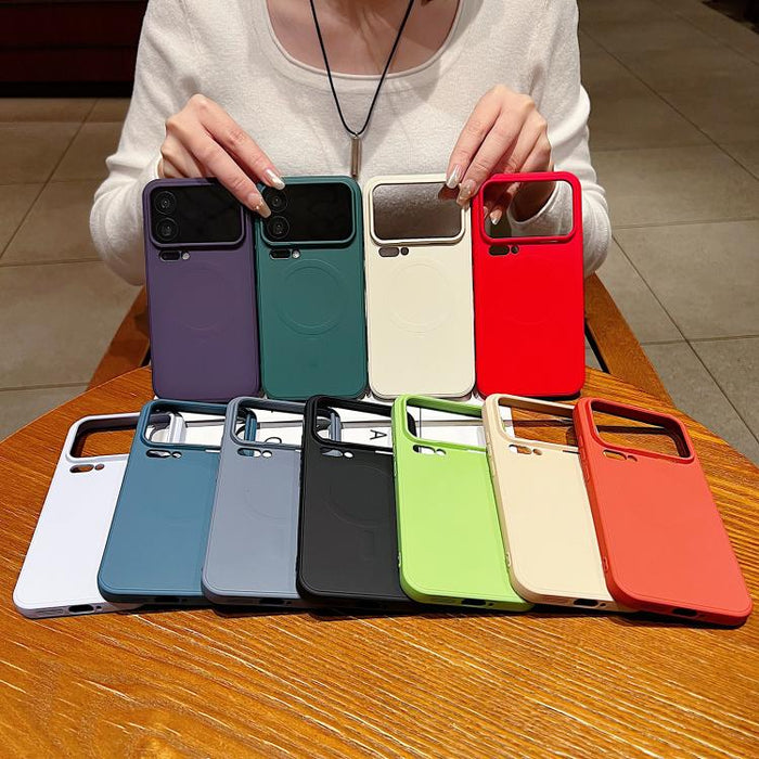 Funda magnética para teléfono MagSafe de silicona líquida de color sólido, For Xiaomi 17 Pro Max, For Xiaomi 17 Pro, For Xiaomi 17