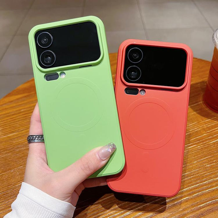Funda magnética para teléfono MagSafe de silicona líquida de color sólido, For Xiaomi 17 Pro Max, For Xiaomi 17 Pro, For Xiaomi 17