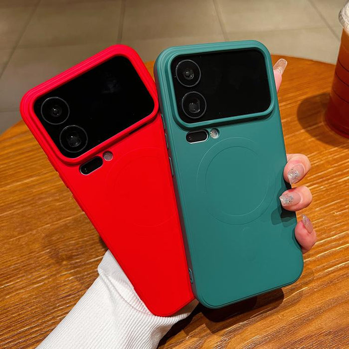 Funda magnética para teléfono MagSafe de silicona líquida de color sólido, For Xiaomi 17 Pro Max, For Xiaomi 17 Pro, For Xiaomi 17