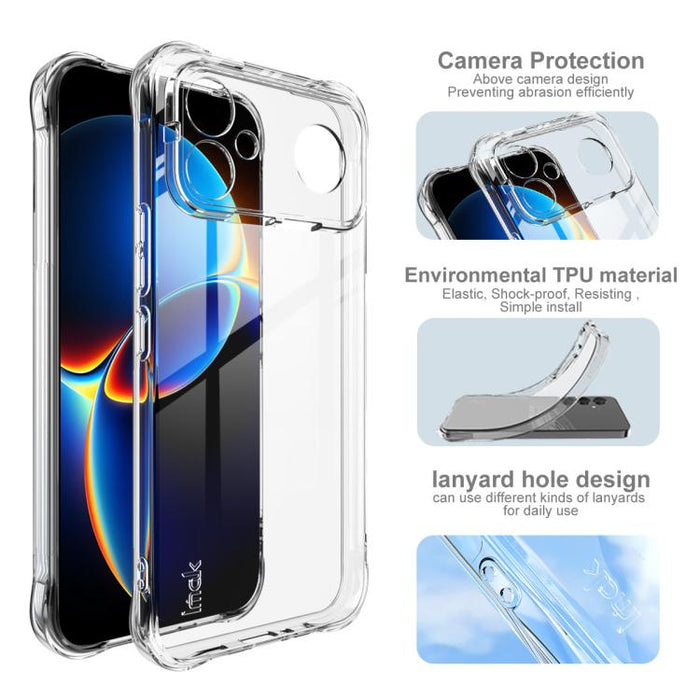 Funda para teléfono Imak a prueba de golpes con airbag de TPU, For Redmi K90 Max 5G, For Redmi A7 Pro 171mm/Poco C85x 5G, For Redmi 15a 5G, For Redmi Turbo 5 Max 5G, For Redmi Turbo 5 5G/Poco X8 Pro 5G, For Redmi Note 15 4G Global 164mm                ...