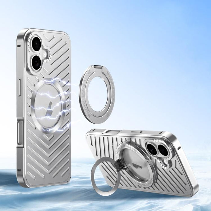 Cooling MagSafe Magnetic Holder Metal Phone Case, For iPhone 17 Pro Max, For iPhone 17 Pro, For iPhone 17