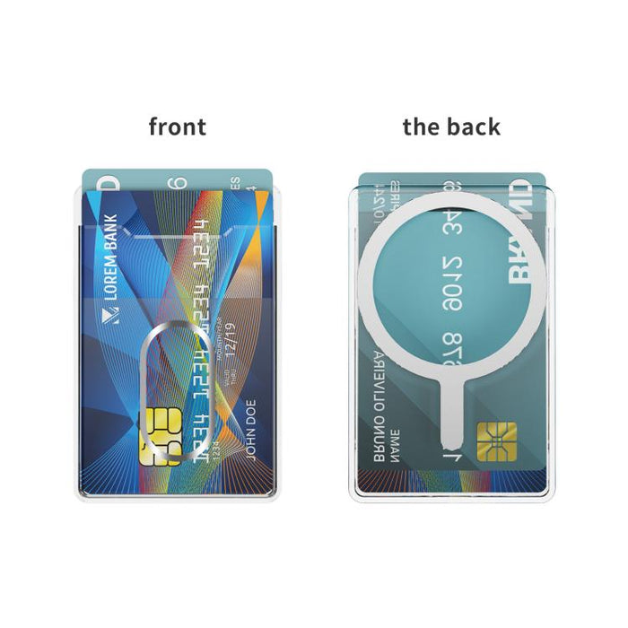Vertical Card Slots Type B MagSafe Magnetic Ring Phone Back Sticker Card Holders