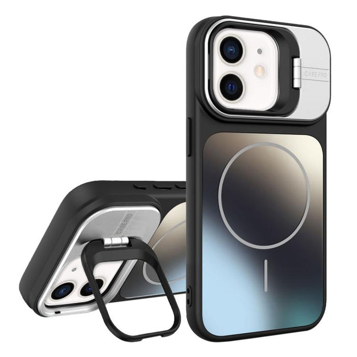 AG Frosted Lens Holder MagSafe Phone Case, For iPhone 12 Pro Max, For iPhone 12 Pro, For iPhone 11