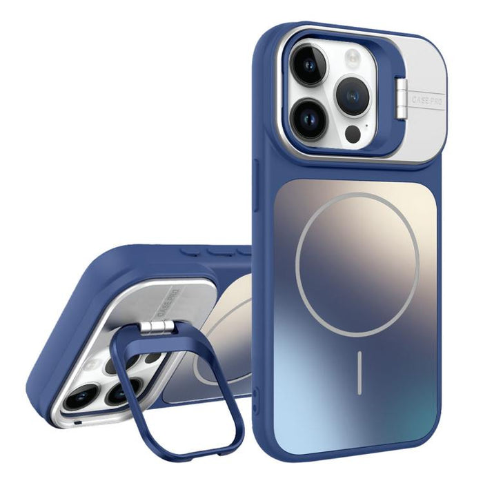 AG Frosted Lens Holder MagSafe Phone Case, For iPhone 12 Pro Max, For iPhone 12 Pro, For iPhone 11