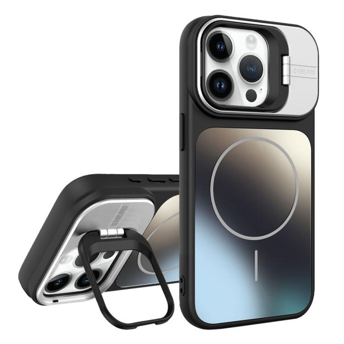 AG Frosted Lens Holder MagSafe Phone Case, For iPhone 12 Pro Max, For iPhone 12 Pro, For iPhone 11